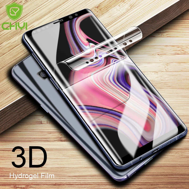 

CHYI 3D Curved Film For Samsung Galaxy Note 9 Screen Protector With Tools Full Coverage For Samsung Note 9 Not Tempered Glass