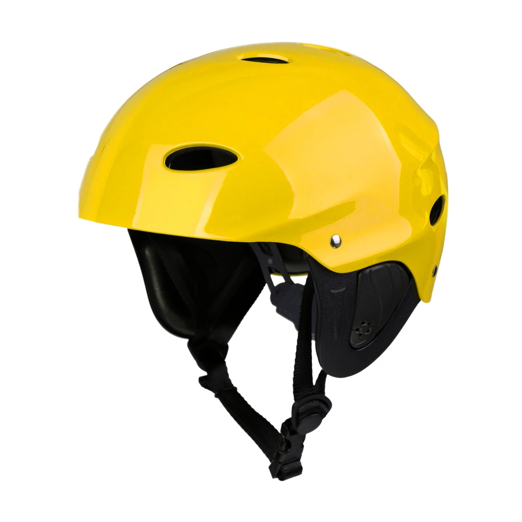 Perfeclan Lightweight Vented Water Sports Safety Helmet Kayak Canoe Boat Surf Hard Cap with Ear Protective Pads CE Certified