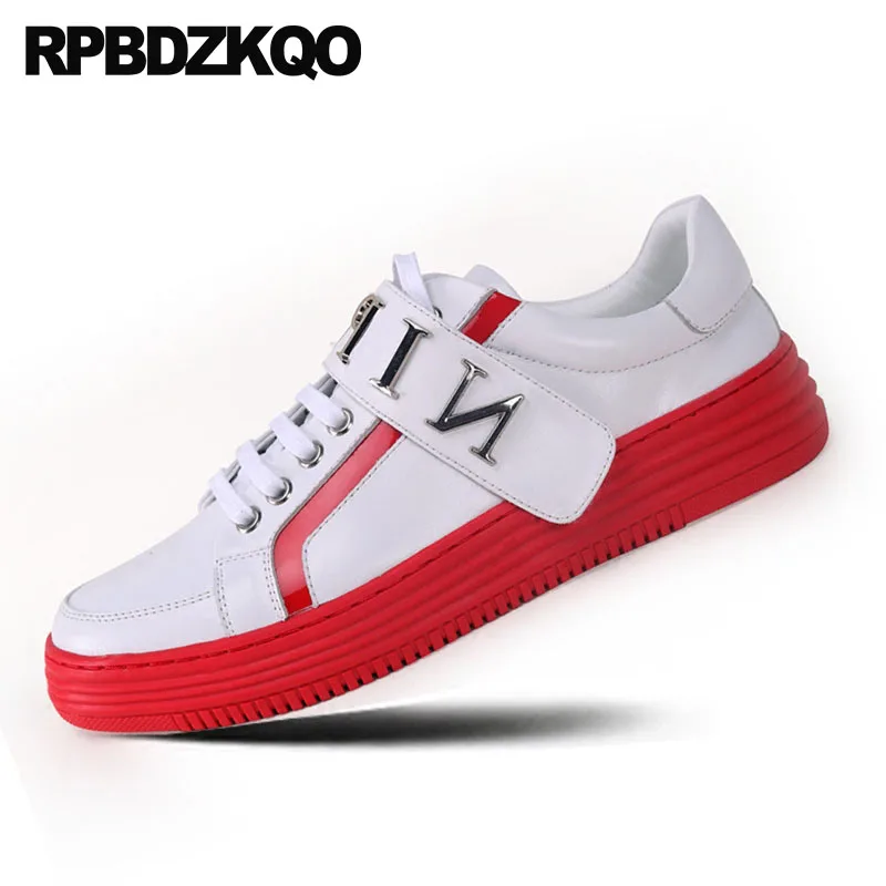

Creepers Italian Metal Tip Big Size Hip Hop Red Skate Trainers 11 Designer Shoes Men Luxury 2019 Runway Walking Spring Sneakers