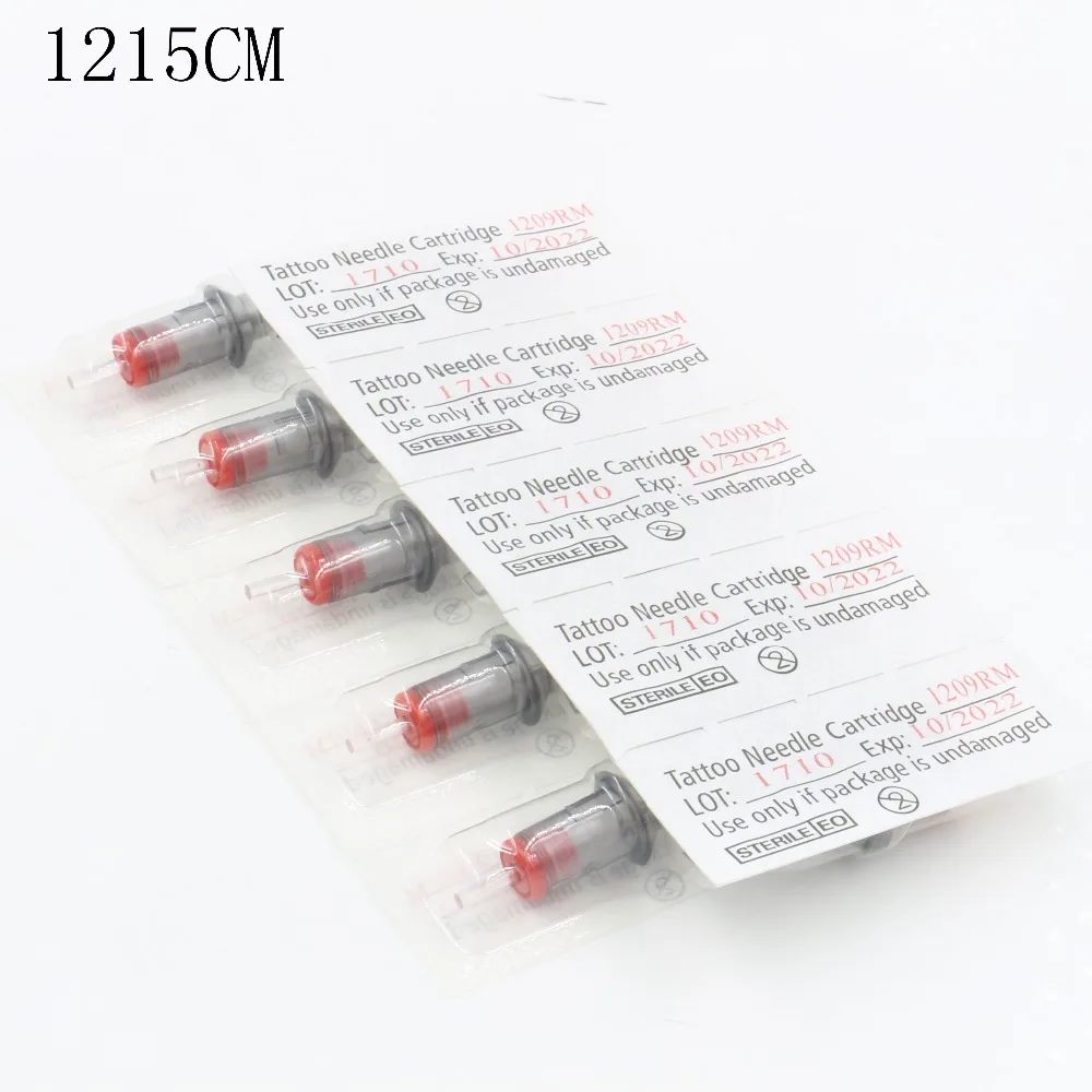 

YUELONG 20pcs Tattoo Needle Permanent Makeup 1215CM Round Liner Cartridge Needles for tattoo tips for tattoo machine pen