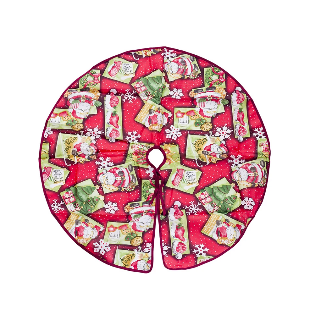 1pc Tree Skirt Christmas Tree Carpet Rug Mat Holiday Decoration for Bar