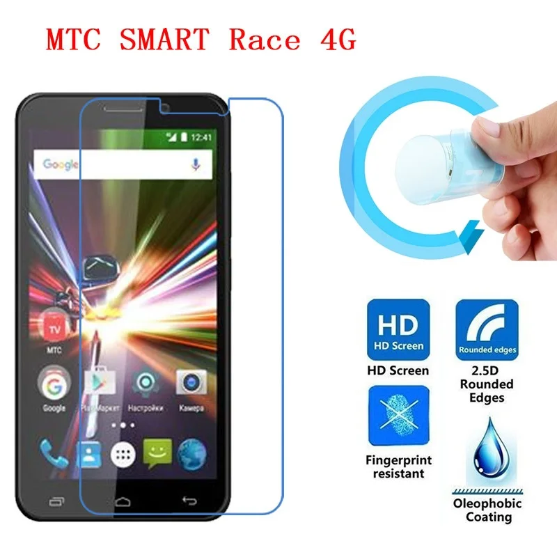 MTC Smart Race 4G Защитная пленка для экрана 2.5D ультра-тонкая HD Прозрачная мягкая ПЭТ |