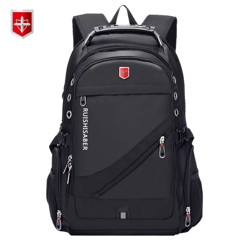 Oxford Suisse 17 Pouces sac à dos pour ordinateur portable Hommes USB De Charge Étanche sac à dos de voyage Femmes Sac À Dos Hommes cartable vintage mochila