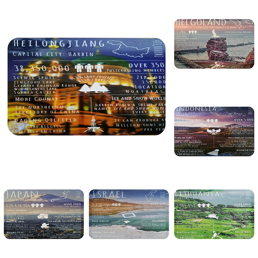

World Travel Greetings Israel Indonesia Japan Cool Mat Bath Carpet Anti-Slip Mats Room Car Floor Bar Rugs Door Home Decor Gift