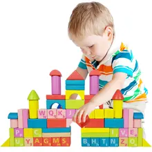 Детские классические деревянные красочные познавательный строительные блоки игрушки Обучающие деревянные игрушки Детский подарок для игры