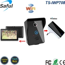 WiFi Wireless Video Door Phone intercom Doorbell Android IOS Smart Home PIR IR Night Vision Alarm camera 2 tablets 1v2