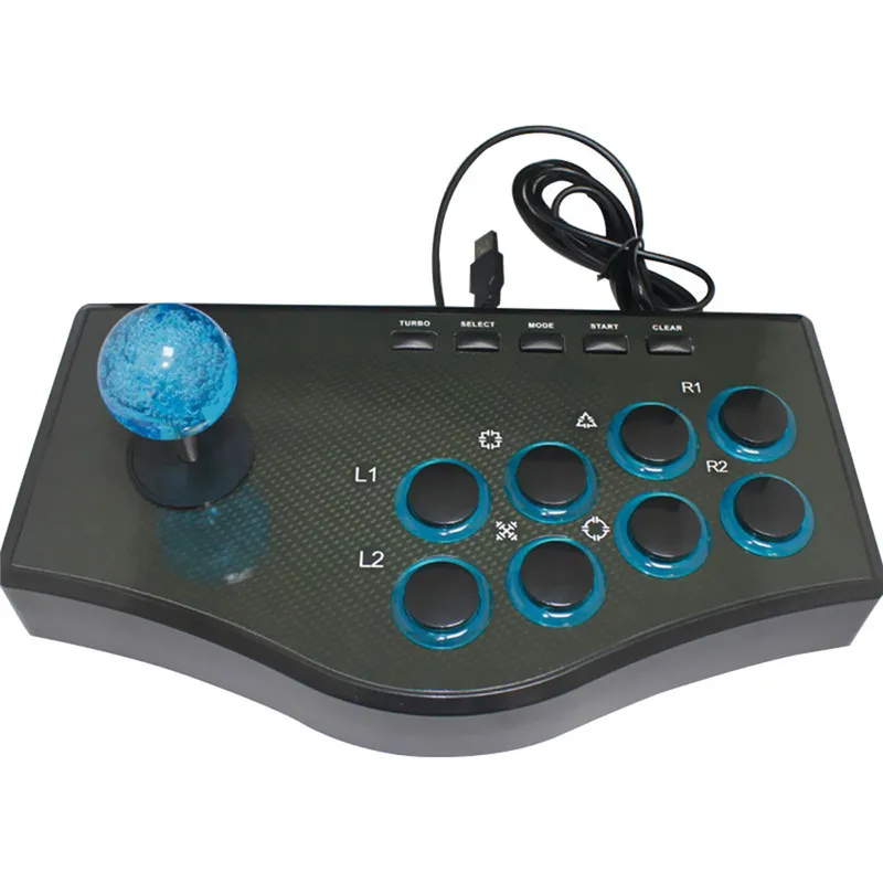 USB Rocker Game Controller Arcade Joystick Gamepad Fighting Stick For PS3/PC For Android Plug And Play Street Fighting Feeling