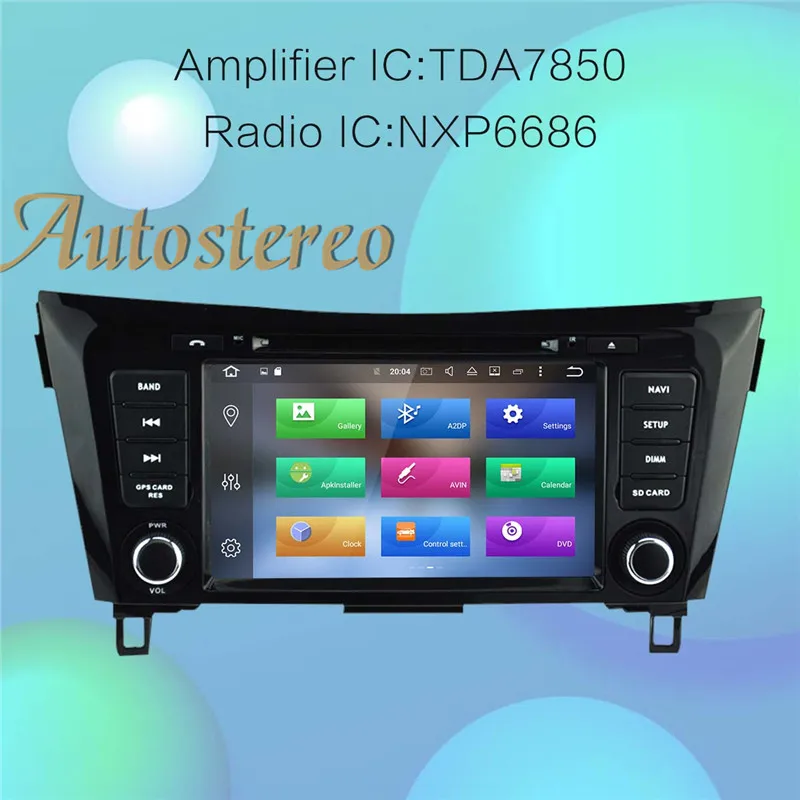 Perfect Autostereo Android 9.0 Car DVD Player GPS navigation For Nissan X-TRAIL Qashqai Dualis Rouge 2013+ head unit radio tape recorder 12