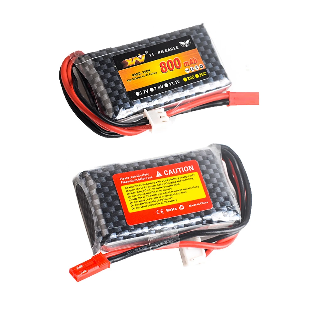 

1pcs YW Li-Polymer 2S 7.4v 800mah Lipo Battery For MC6A MC6B ZF-6A MC-E7 Rc Transmitter