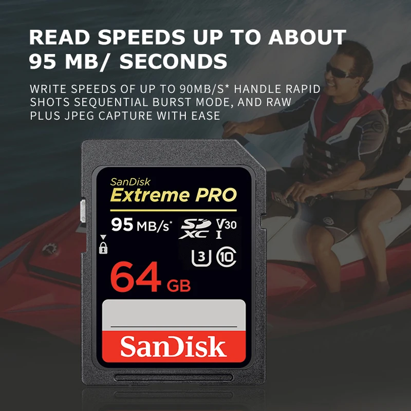 128 ГБ оригинальный SanDisk Extreme Pro 4 К HD SD карта памяти SDXC GPS карт C10 UHS I U3 flash карты для