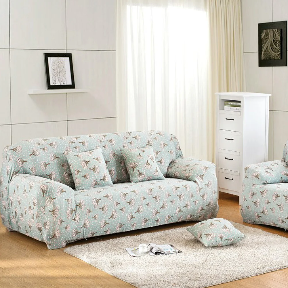 Stretch chaise sofa abdeckung elastizität flexible wohnzimmer gedruckt couch abdeckung einzigen zwei drei vier sitz