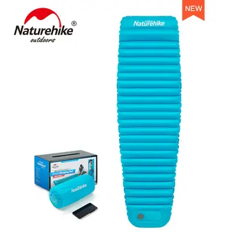 

Naturehike Outdoor Push Inflatable Camping Mat Tent Outdoor Waterproof Sleeping Pad Picnic Folding Mummy Mattress NH18Q002-D