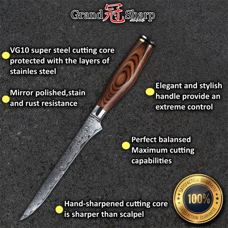 GRANDSHARP-2018-Damascus-Boning-Knife-Top-Quality-Japanese-vg10-Steel-Kitchen-Knife-Chef-Knives-Stainless-Steel