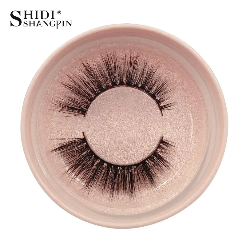

SHIDISHANGPIN 1 pair mink eyelashes natural long false eyelash extension 3d mink lashes hand made 3d lashes extension faux cils