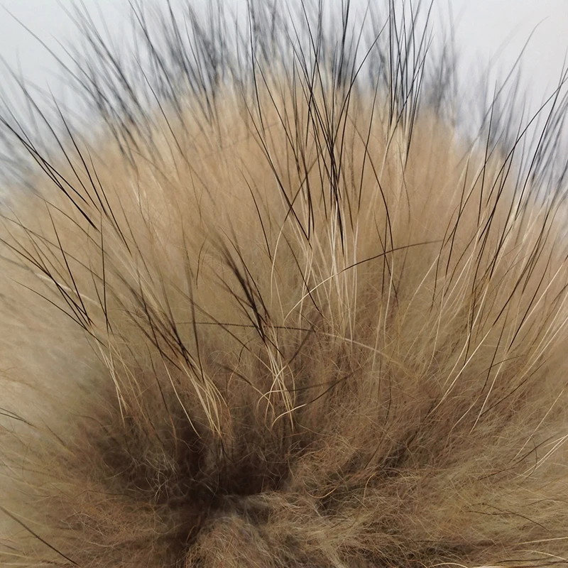 rolled up skully hat DIY Pure White Natural Fox Fur Fluffy Pompon Hats Real Fox Raccoon Fur Big Ball Pom Pom for Caps Hats Skullies Pompoms 12-14cm best beanies