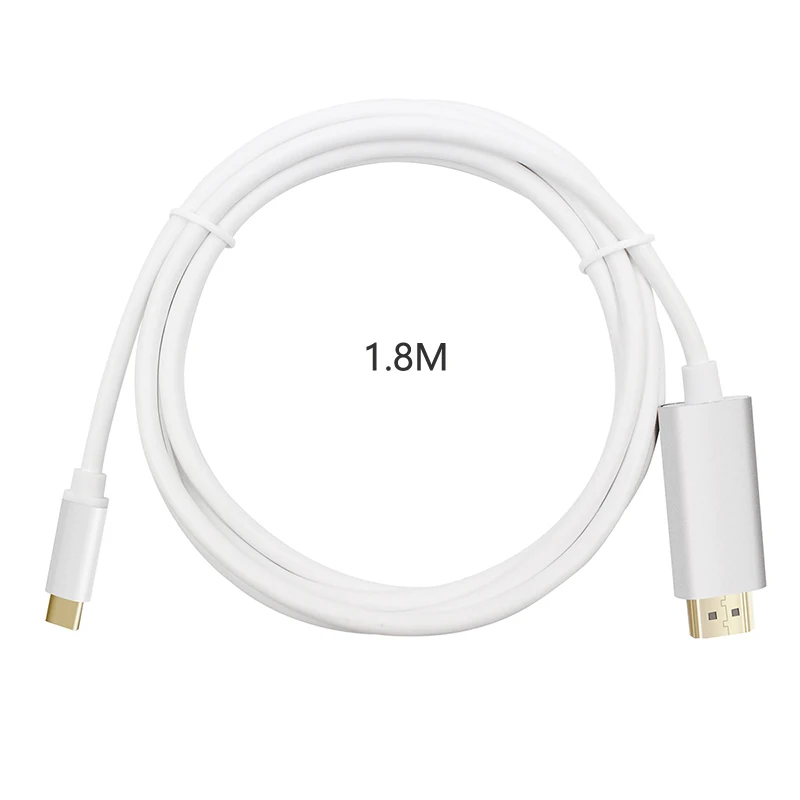 Тип C HDMI USB C к HDMI 4 K Кабель-адаптер Thunderbolt 3 для huawei mate 20 MacBook pro samsung galaxy S9 HDMI USB-C