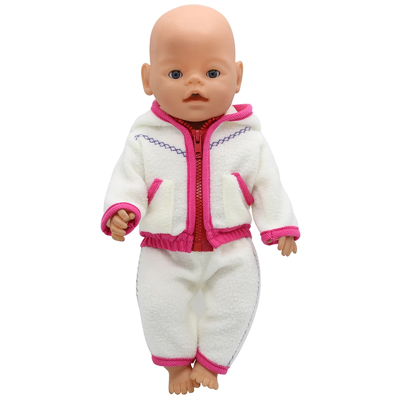 Baby Doll Clothes 2 Colors Jackets + Pants S Fit 43cm Baby