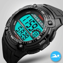 SKMEI, Брендовые мужские спортивные часы, светодиодный, цифровые, водонепроницаемые, повседневные, ударные, мужские часы, Relogios Masculino, мужские, подарок, военные наручные часы