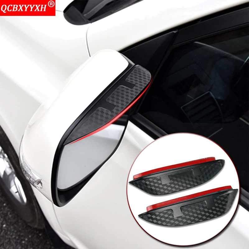 

Car Styling Rearview Mirror Eyebrow Rain Gear Shield Anti-rain Cover For KIA RIO K2 K3 K5 Cerato Forte Optima Sorento 2009-2019