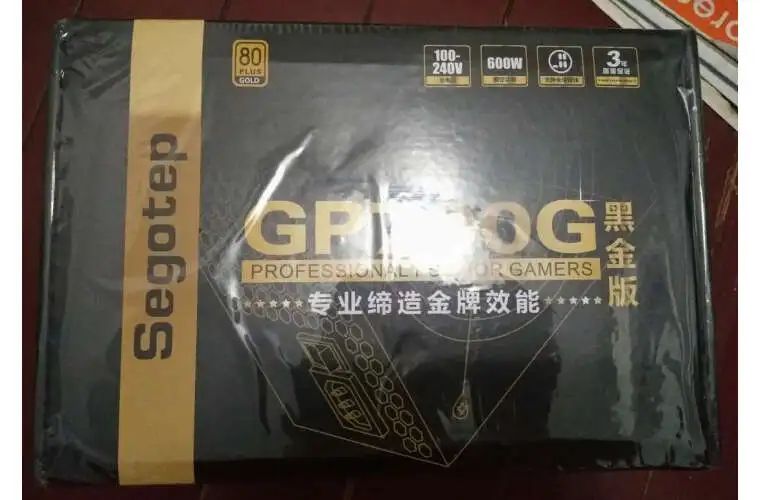 Segotep GP700P 80plus Gold PSU полный модульный блок питания Настольный ПК 600 Вт ATX 12 в активный PFC широкий диапазон 100-240 В для компьютера