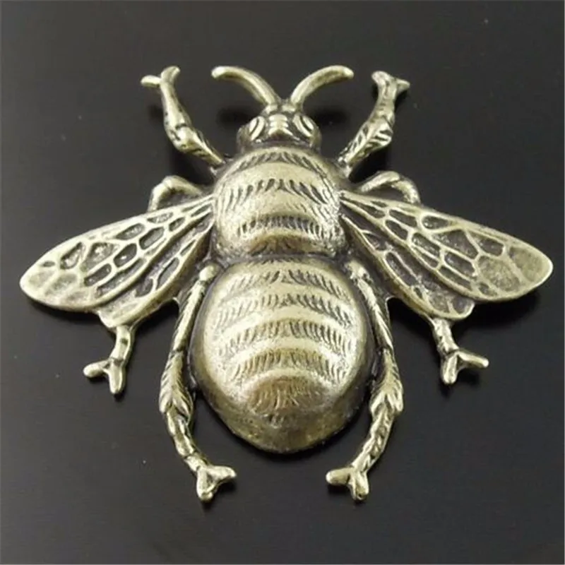 GraceAngie 12 шт античный бронзовый вид Летающая пчела насекомое ювелирные подвески-шармы 40*37*7 мм 08368 аксессуары ручной работы