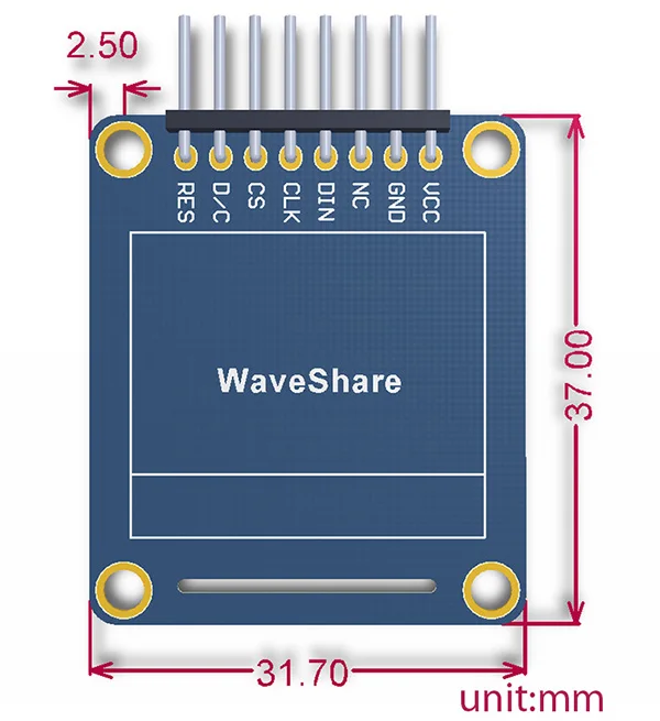 0.95inch-RGB-OLED-Size