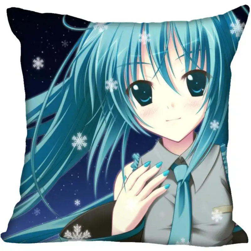 45X45 см, 40X40 см(с одной стороны) чехол для подушки в стиле аниме для девочек, современный домашний декоративный чехол для подушки Hatsune Miku, чехол для подушки в гостиную - Цвет: Pillowcase 18