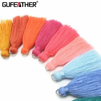 

GUFEATHER L106/5cm/tassel/jewelry findings components/Cotton tassels/accessories parts/hand made/making jewelry/10pcs/bag