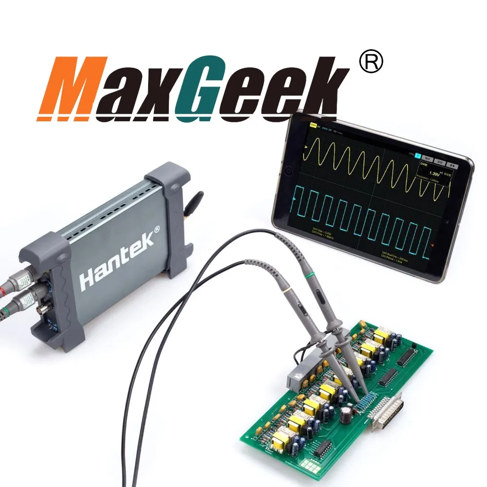 Hantek IDSO1070A Osciloscope 70 МГц полоса пропускания iPhone/iPad/Android/Windows 2CH США