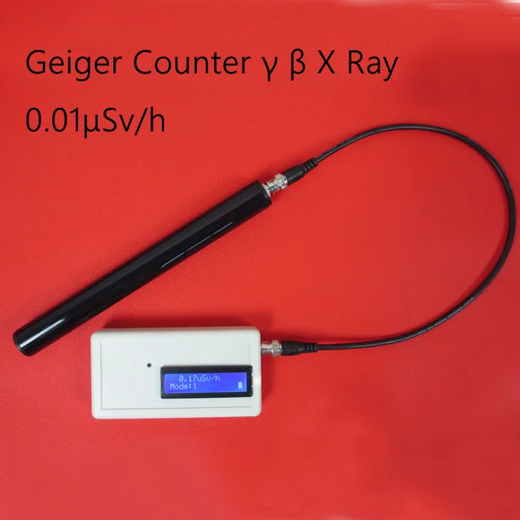 Portable Handle Geiger Counter GMJ3 Assembled Nuclear Radiation Detector With Miller GM Tube Gamma Beta X Ray