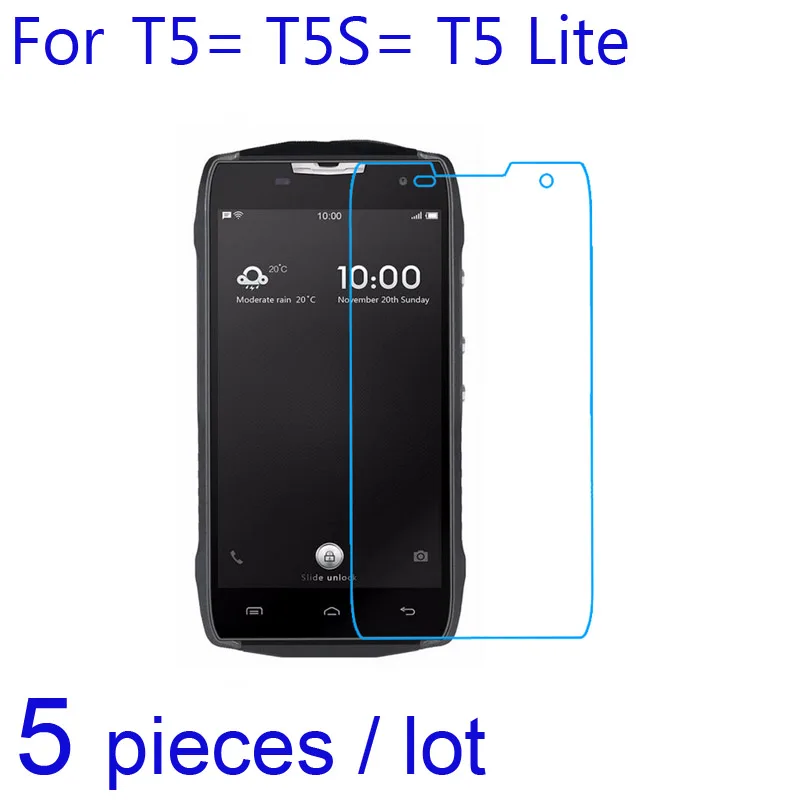 5 шт./лот Для Doogee T5 Lite = T5S защита экрана телефона мягкая прозрачная/матовая/нано
