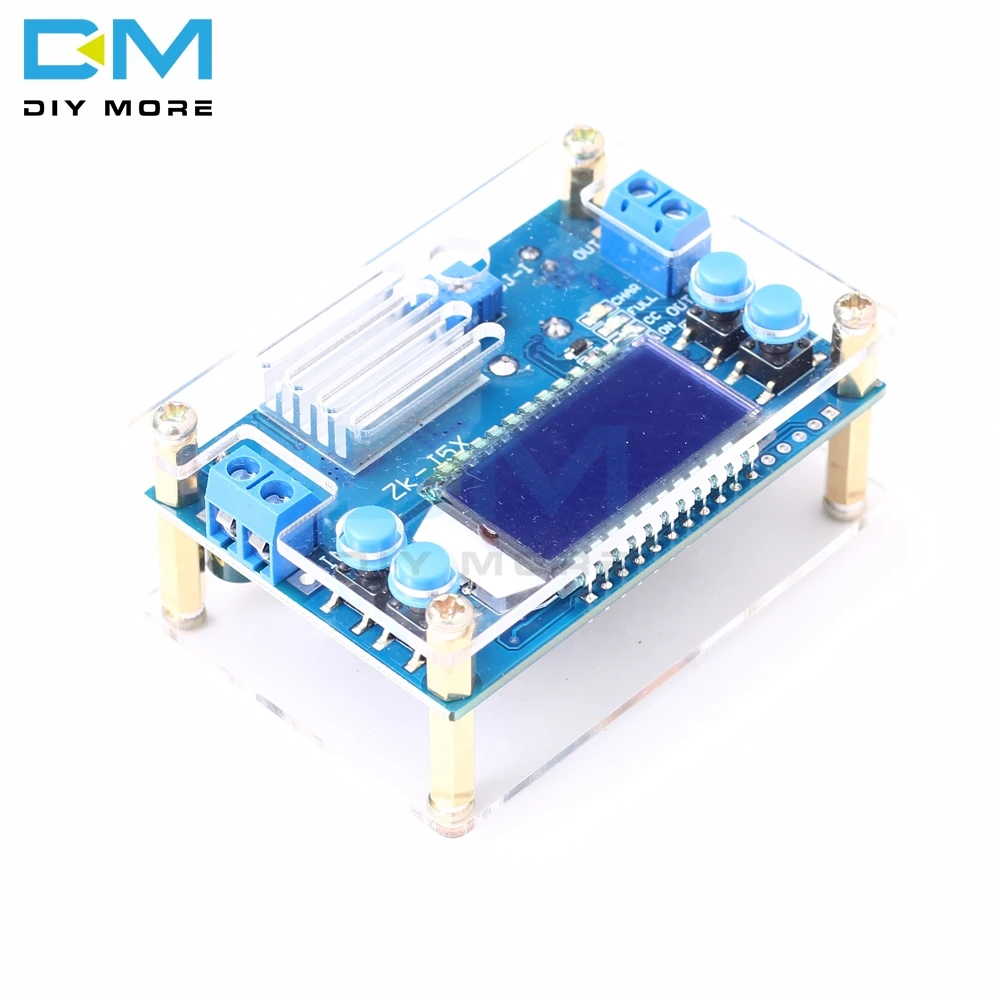 1,2-32 в пост 5A постоянного Напряжение ток ЖК-дисплей цифровой Напряжение ток Дисплей Регулируемый понижающий Шаг вниз Питание модуль с Чехол