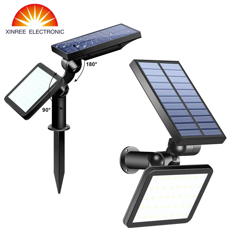 

2PCS 48 LED Solar Light Outdoor Garden Super Bright Dual-use Solar Flood Light Street Path Lawn Light Solar Wall Lamp Waterproof