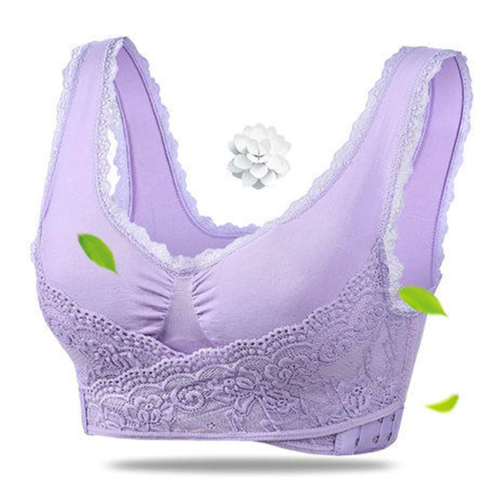 

Cross Seamless Gather Anti-sagging Women Bra Casual Brassiere Sleeping Side Buckles Sexy Underwear