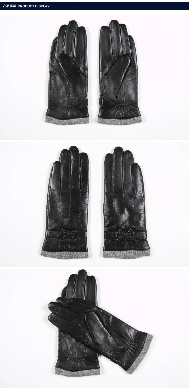 Gours зимние женские перчатки из натуральной кожи новые модные брендовые черные теплые шерстяные перчатки для вождения перчатки из козьей кожи luvas GSL036