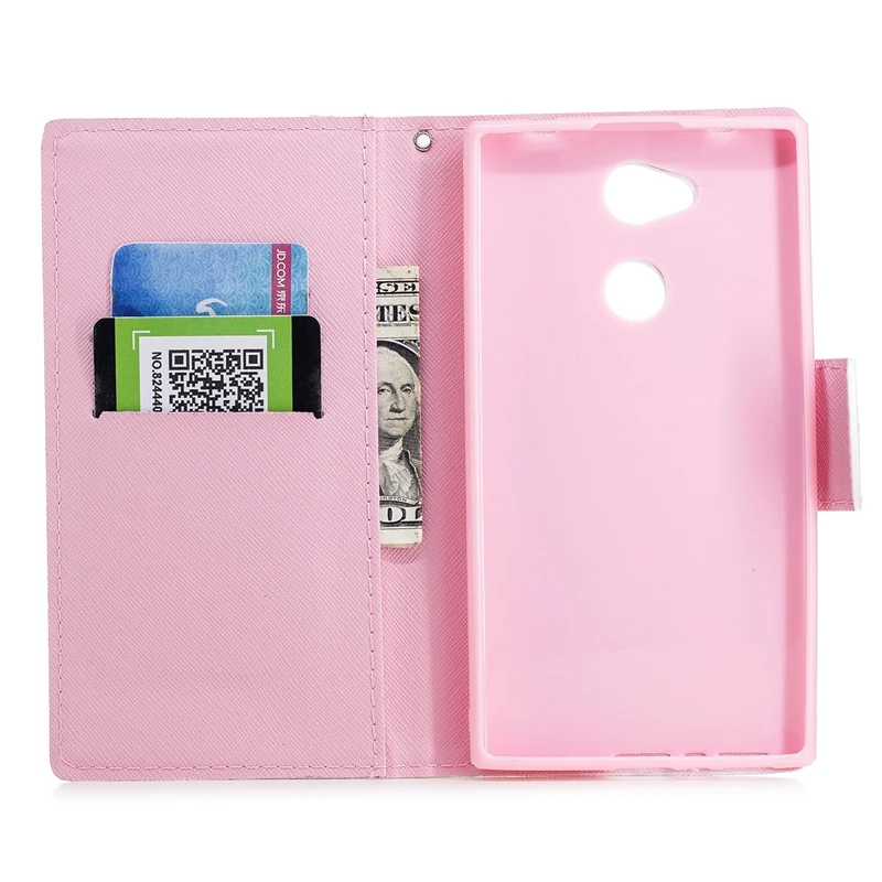 Кошелек кожаный чехол для Coque Sony Xperia L2 силиконовый флип кейс Funda Experia L 2 5 &quotSoni Hoesje
