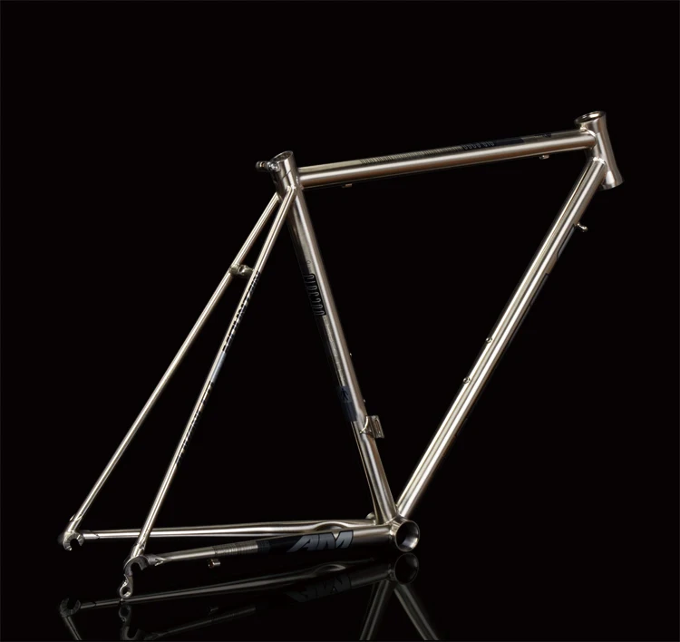 Cheap REBORN AM CLR6200 Reynolds 520 Steel Road Frome Carbonfiber Front Retro Road Frame 1650g 45cm 47cm 49cm 51cm 53cm 19