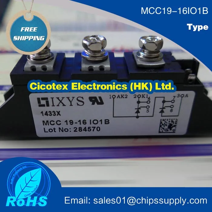 MCC19-16IO1B MCC19-16I01B IGBT THYRISTOR MODULE 1600V 2X40A