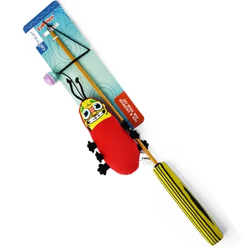 

Pet Supplies Bells Cat Teaser Three-section Retractable Cat Toy Feather Catnip Pet Toy Chew Toys