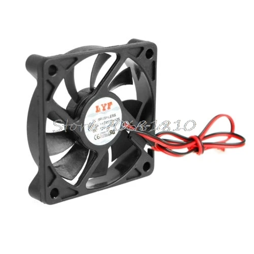 DC 12V 2Pin 60x60x10 мм PC компьютер CPU система SleeveBearing Вентилятор охлаждения 6010 Прямая
