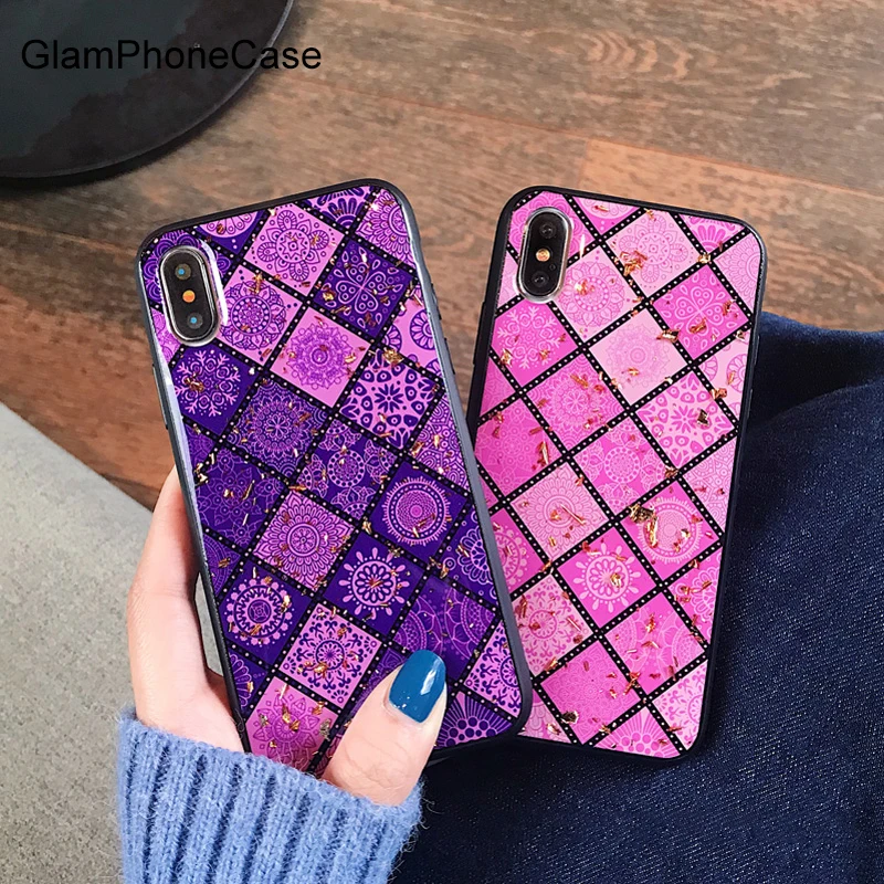 GlamPhoneCase чехол для телефона в национальном стиле с бриллиантами iPhone 7 6 Plus XS Max чехлы