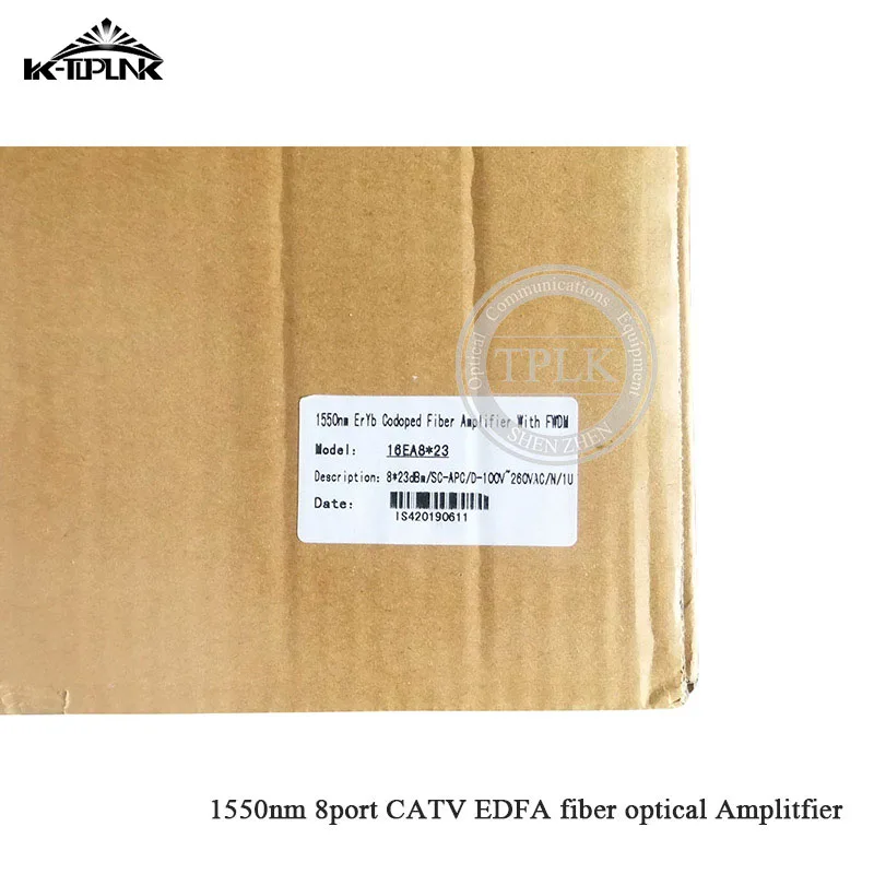 CATV EDFA Волоконно-оптический усилитель 1310/1490/1550 WDM 1550nm 1U/80 W 8port* 18dbm sc/apc, sc/upc оптический адаптер высокой мощности волоконно-оптический усилитель