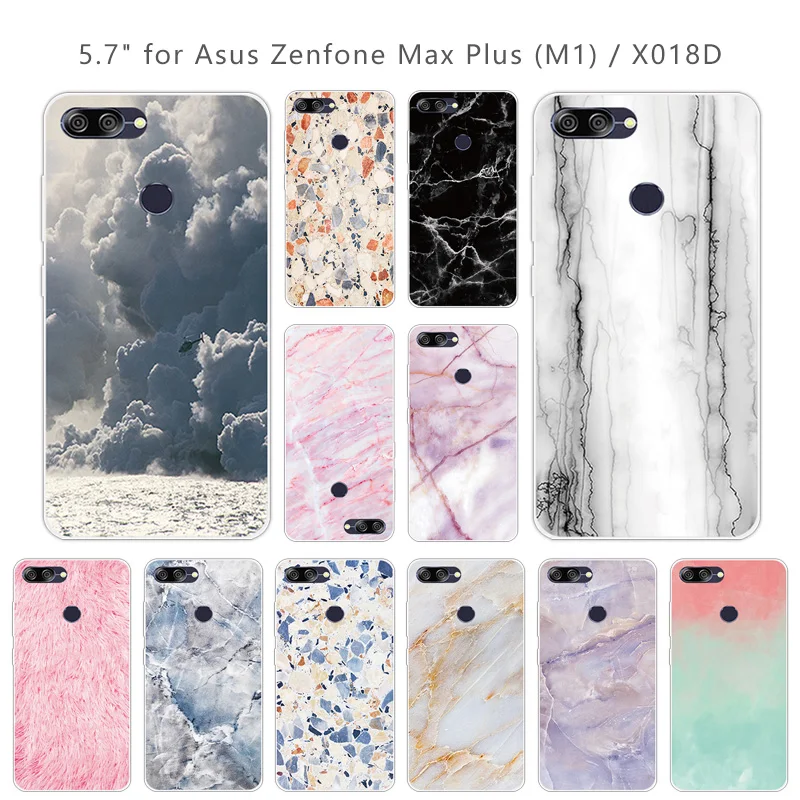 Мягкий прозрачный силиконовый чехол 5 7 дюйма для Asus Zenfone Max Plus(M1) X018DC ZB570TL сделай