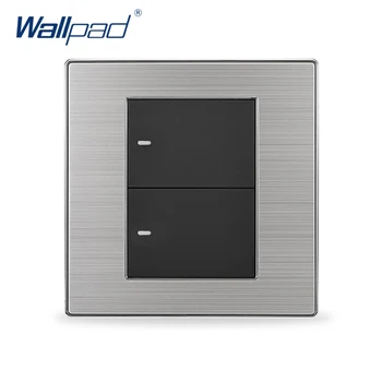 

2019 Hot Sale 2 Gang Intermediate 3 Way Wallpad Luxury Wall Light Switch Interrupteur 10A AC 110~250V