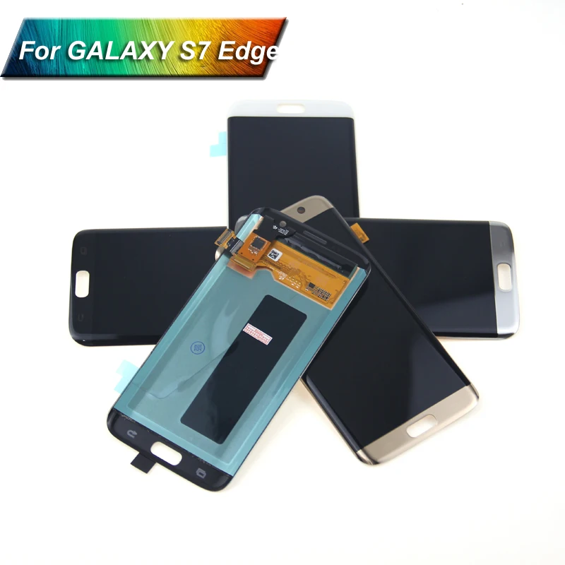 Супер AMOLED 5 ''экран для SAMSUNG Galaxy S7 edge ЖК дисплей G935 G935F сенсорный дигитайзер