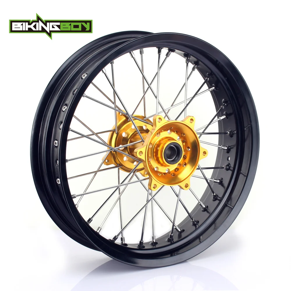 BIKINGBOY 4 25x17 &quotSupermoto MX полный комплект ступицы заднего колеса 36 отверстий для Suzuki