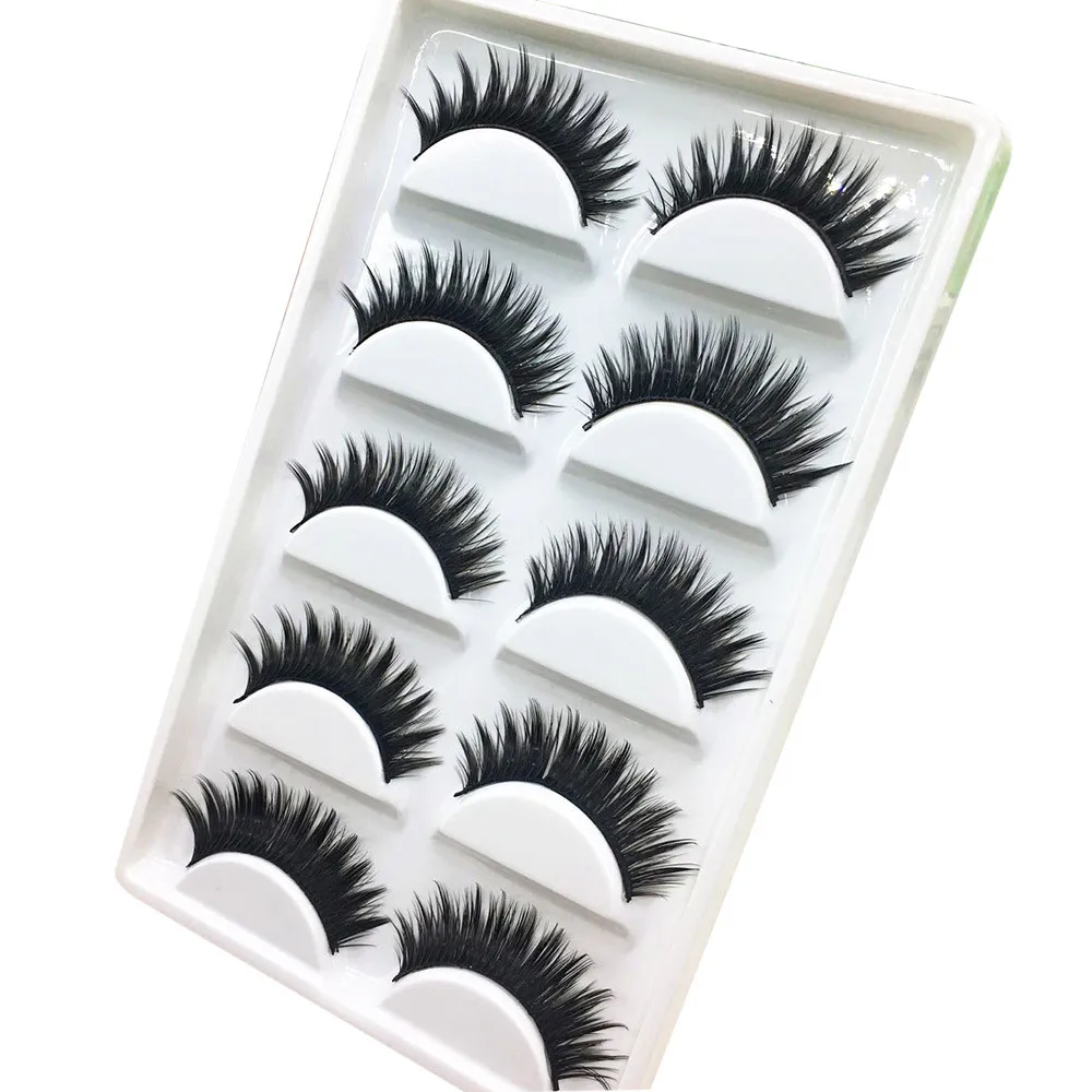 

1Box Luxury 3D False Lashes Fluffy Strip Eyelashes Long Natural Party magnetic eyelashes natural hair magnetic eyelashes #05