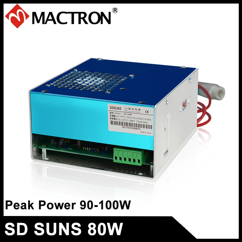 

1 PCS SD SUNS 80W Laser Power Supply For 70W-80W Co2 Laser Tube