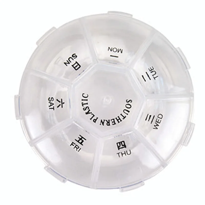 7 Girds pill box Несколько сеток акриловый прозрачный органайзер для макияжа коробка для хранения губной помады лак для ногтей Органайзер шкатулка для косметики и украшений держатель - Цвет: 7 Girds pill box