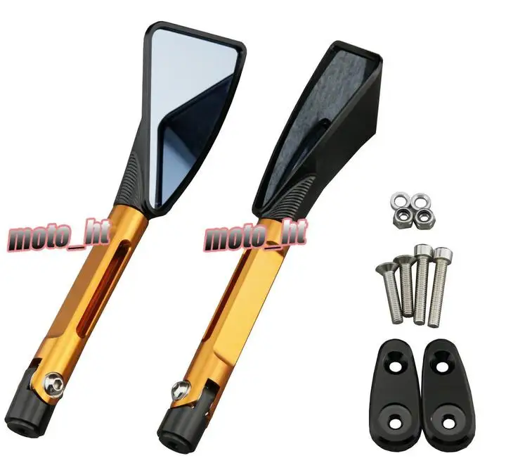CNC Rear View Side Rearview Wing Mirrors Assembly , Left & Right Motorcycle Spare Parts Accessories